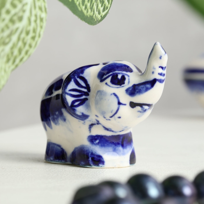Сувенир «Слон», малый, гжель Сувенир «Слон», малый, гжель