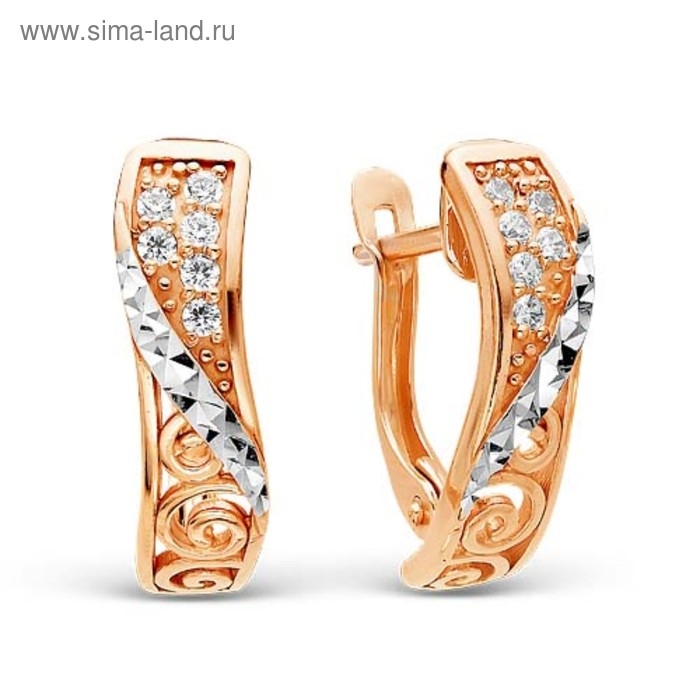 Серьги «Интрига», позолота Серьги «Интрига», позолота