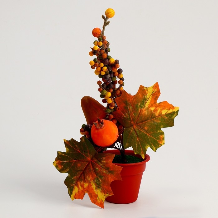 Декоративная композиция «Осенние настроение», 10×16×20 см, МИКС Декоративная композиция «Осенние настроение», 10×16×20 см, МИКС