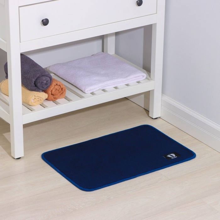 Коврик для дома Доляна «Искушение», 40×60 см, цвет синий Коврик для дома Доляна «Искушение», 40×60 см, цвет синий