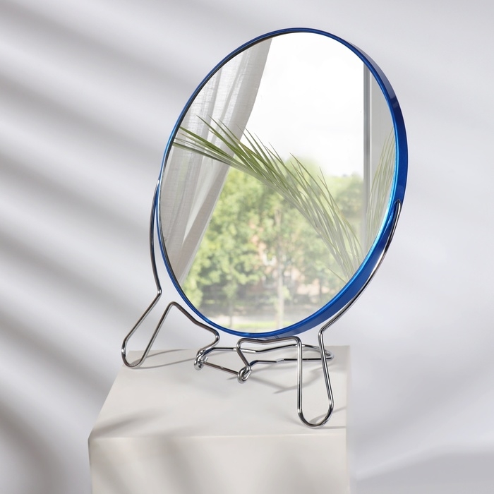 Зеркало настольное - подвесное «Круг», двустороннее, с увеличением, d зеркальной поверхности 18,5 см, цвет МИКС Зеркало настольное - подвесное «Круг», двустороннее, с увеличением, d зеркальной поверхности 18,5 см, цвет МИКС