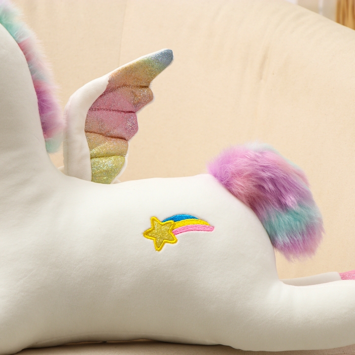 Мягкая игрушка «Единорог», 60 см, цвет белый Мягкая игрушка «Единорог», 60 см, цвет белый