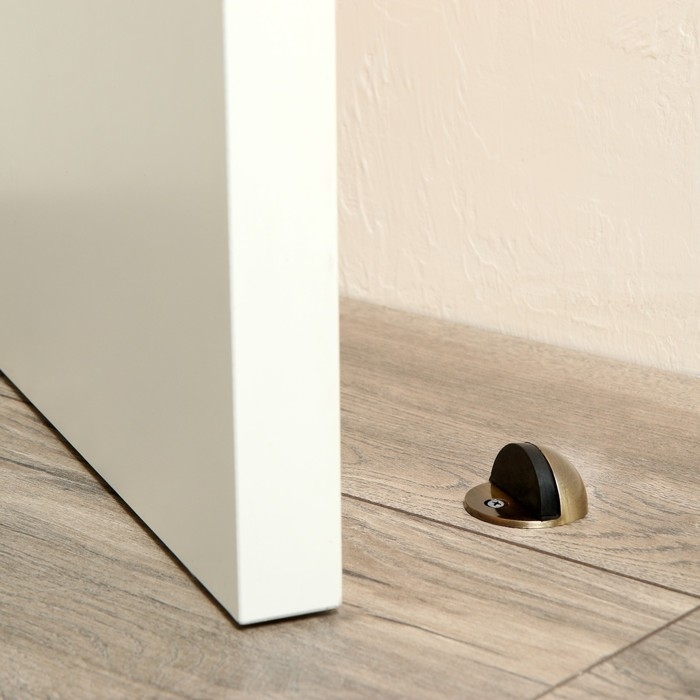 Упор дверной LOCKLAND, с крепежным штырем, d=40 мм, h=25 мм, цвет бронза Упор дверной LOCKLAND, с крепежным штырем, d=40 мм, h=25 мм, цвет бронза