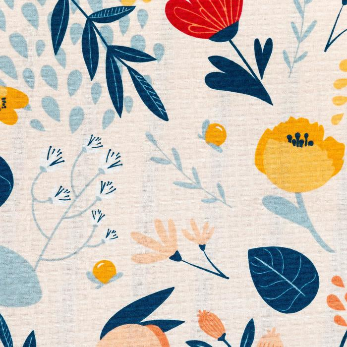 Простыня для бани «Цветочное поле» 150х180±5 см, 100% хлопок, вафельное полотно, 160 гр/м2 Простыня для бани «Цветочное поле» 150х180±5 см, 100% хлопок, вафельное полотно, 160 гр/м2