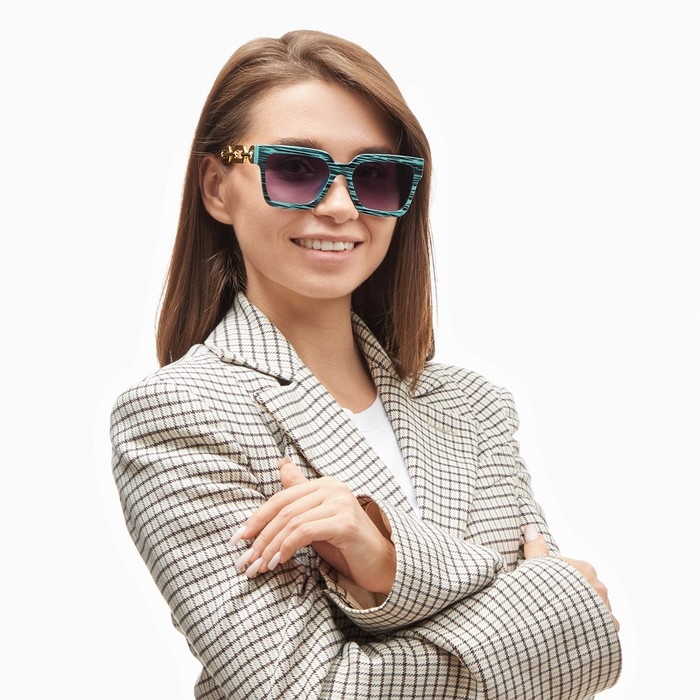 Очки солнцезащитные Очки солнцезащитные "OneSun", uv 400, дужка 15 см, ширина 14.5 см, линза 4 х 5 см