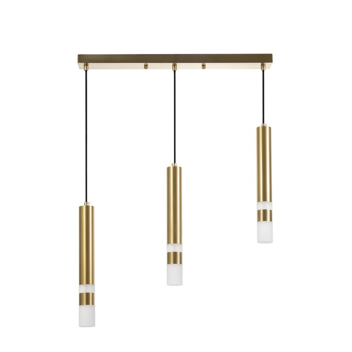 Светильник BayerLux Подвес BayerLuxной Светильник BayerLux Подвес BayerLuxной "Гелла" 3хLED 18Вт 4000К латунь 50х4х30-180см