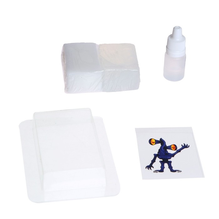 Мыло с картинкой своими руками на хэллоуин &laquo;Монстрик&raquo;, набор для мыловарения