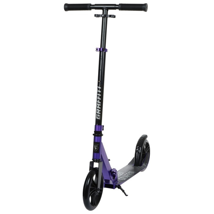 Самокат городской GRAFFITI, складной, колёса PU 200, 86A, ABEC 9, подножка, цвет фиолетовый Самокат городской GRAFFITI, складной, колёса PU 200, 86A, ABEC 9, подножка, цвет фиолетовый