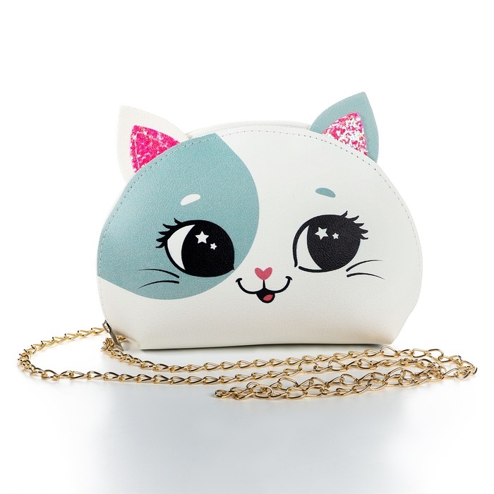 Сумка детская для девочки Сумка детская для девочки "Котик улыбака", из искусственной кожи