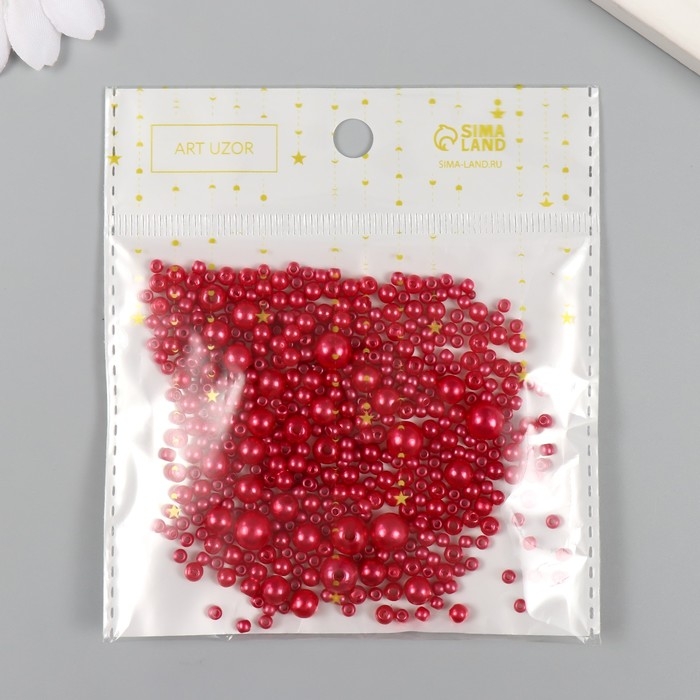 Бусины для творчества пластик Бусины для творчества пластик "Круглые. Искушение" d=3-8 мм, набор 10 гр