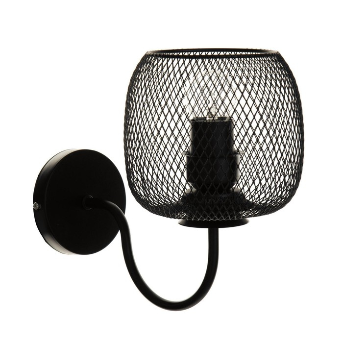 Бра "Бирра" 1xE27 40Вт черный 23х25х15 см