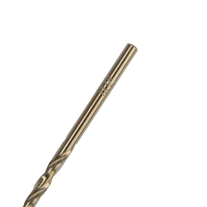 Сверло по металлу ТУНДРА, HSS-Co (5% кобальта), цилиндрический хвост., 3.5 мм, 2 шт. Сверло по металлу ТУНДРА, HSS-Co (5% кобальта), цилиндрический хвост., 3.5 мм, 2 шт.