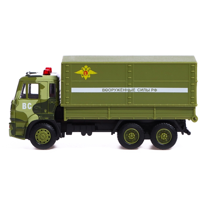 Грузовик металлический «КАМАЗ. Армия», 1:54, инерция Грузовик металлический «КАМАЗ. Армия», 1:54, инерция