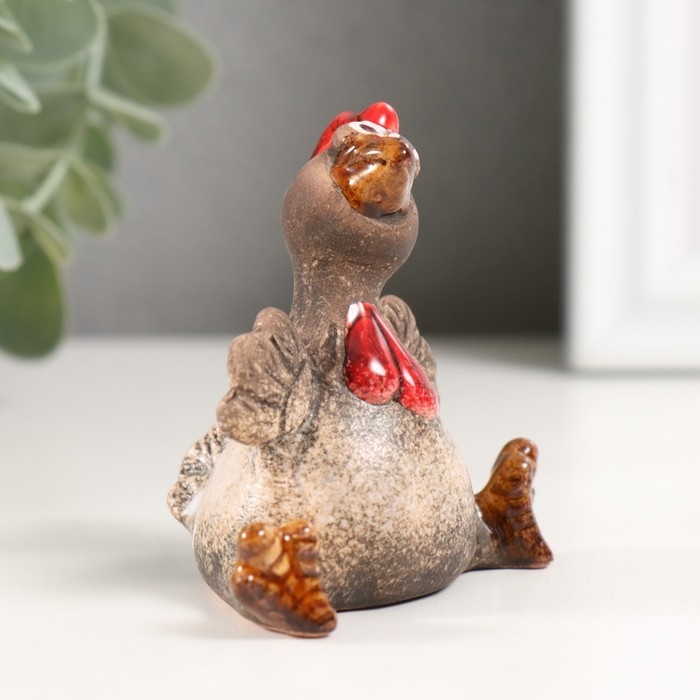 Сувенир керамика Сувенир керамика "Петушок сидит" 4х6,4х6,8 см