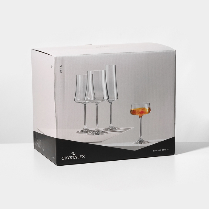 Набор стеклянных бокалов для вина «Экстра», 560 мл, 6 шт Набор стеклянных бокалов для вина «Экстра», 560 мл, 6 шт