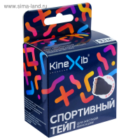 Спортивный тейп Kinexib, 3,8 см х 9,1 м, чёрный