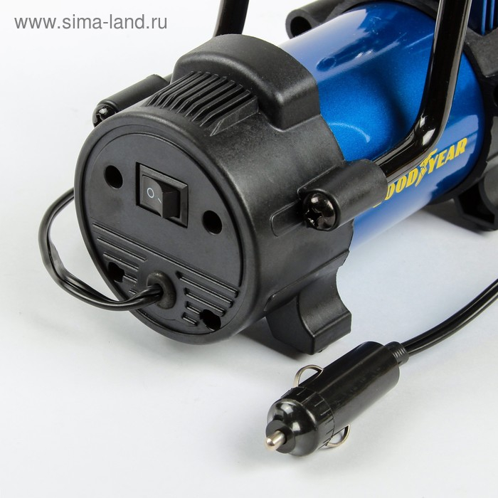 Компрессор автомобильный Goodyear GY-40L, 40 л/мин, со съемной ручкой, съемный витой шланг, с сумкой Компрессор автомобильный Goodyear GY-40L, 40 л/мин, со съемной ручкой, съемный витой шланг, с сумкой