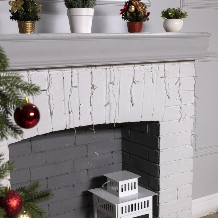 Гирлянда «Бахрома» 1.8 × 0.5 м, IP20, прозрачная нить, 48 LED, свечение белое, 8 режимов, 220 В Гирлянда «Бахрома» 1.8 × 0.5 м, IP20, прозрачная нить, 48 LED, свечение белое, 8 режимов, 220 В