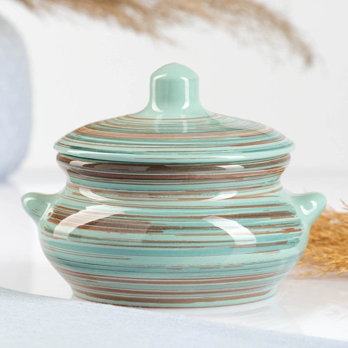 Горшок керамический для запекания  Горшок керамический для запекания "Лакомка" 0,5л / 13х9,5см, скандинавия