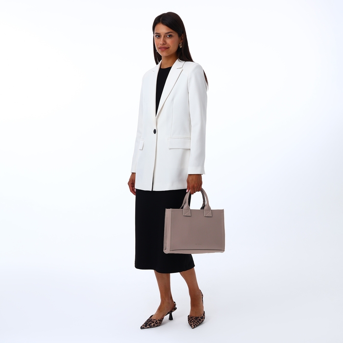 Сумка женская TEXTURA, тоут, средний размер, цвет бежевый Сумка женская TEXTURA, тоут, средний размер, цвет бежевый