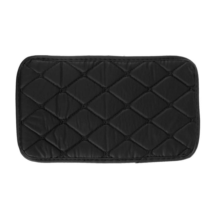 Коврик на подлокотник 29×19, экокожа, черный Коврик на подлокотник 29×19, экокожа, черный