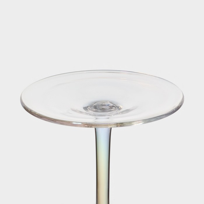 Бокал для вина стеклянный Magistro «Иллюзия», 550 мл, 10×24 см, цвет перламутровый Бокал для вина стеклянный Magistro «Иллюзия», 550 мл, 10×24 см, цвет перламутровый