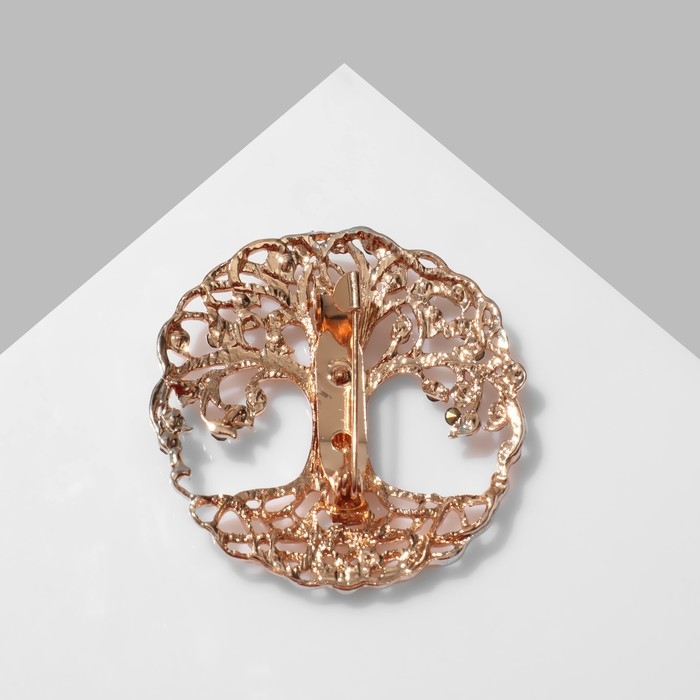 Брошь «Древо» жизни, цвет изумрудный в золоте Брошь «Древо» жизни, цвет изумрудный в золоте