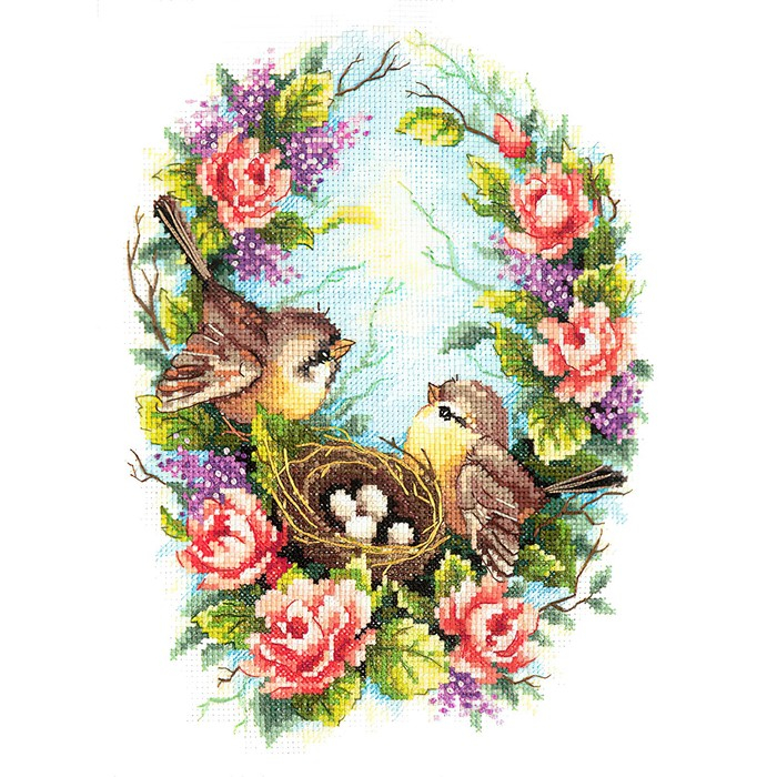 Набор для вышивания крестом «Семейное гнёздышко» Набор для вышивания крестом «Семейное гнёздышко»