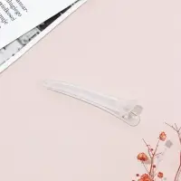 Зажим для волос "Классик матовый" 7,5 см, белый