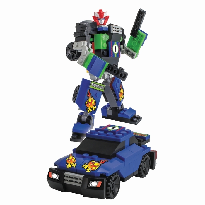 Конструктор-трансформер «Крашбот», 82 детали, цвета МИКС Конструктор-трансформер «Крашбот», 82 детали, цвета МИКС