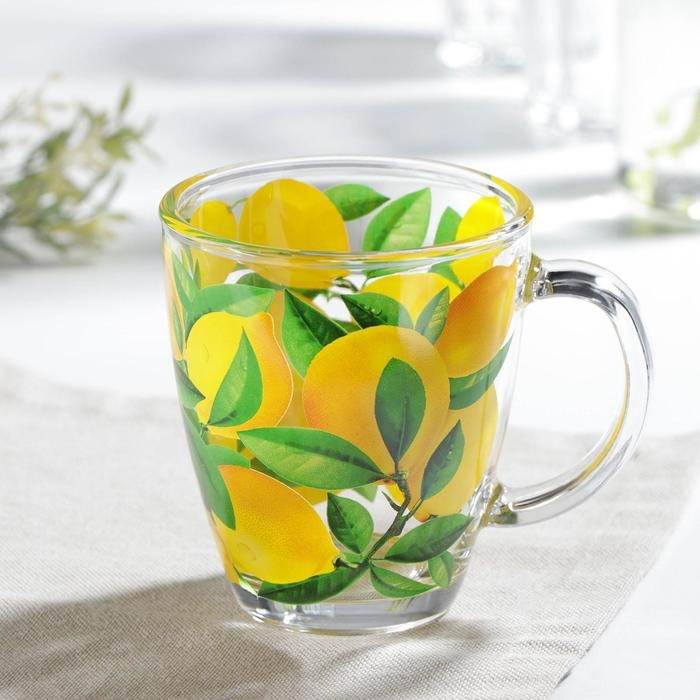 Кружка «Лимоны», стеклянная, 350 мл Кружка «Лимоны», стеклянная, 350 мл