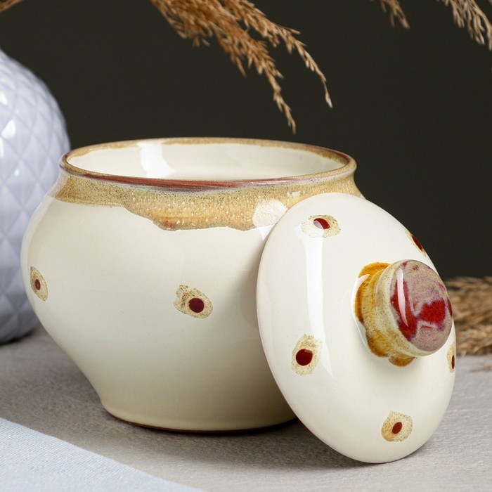 Горшок для запекания "Русский" 0,5л / 12х13см, карамель