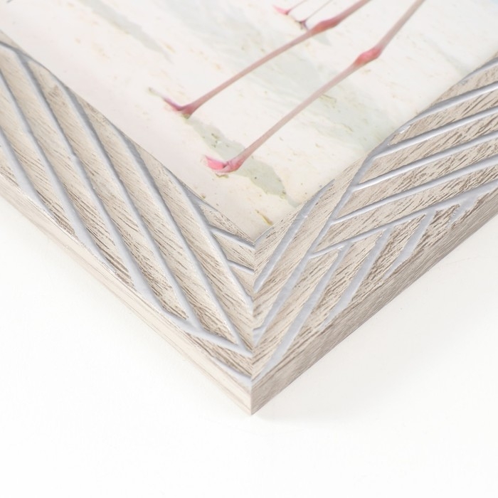 Фоторамка пластик 13х18 см Фоторамка пластик 13х18 см "Серебристые линии на сером" 21,5х16,5 см