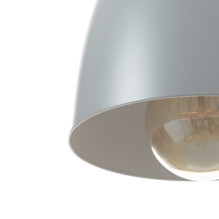 Светильник BayerLux Подвес  Светильник BayerLux Подвес "Овал" 1x40Вт E27 серый 14х14х18-98 см