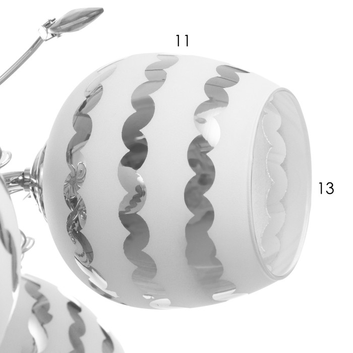 Люстра Люстра "Вивиан" 5х40Вт Е27 Хром МОДЕЛЬ: 2612358