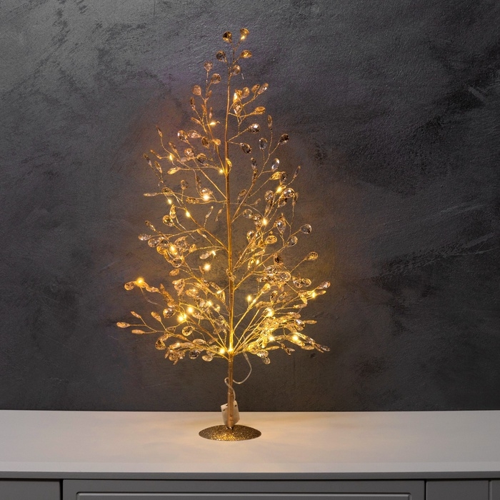 Фигура светодиодная  Фигура светодиодная "Застывшие кристаллы" 55x30x3 см, 20 LED, CR2032x2 (в компл.), Т/БЕЛЫЙ   1048785