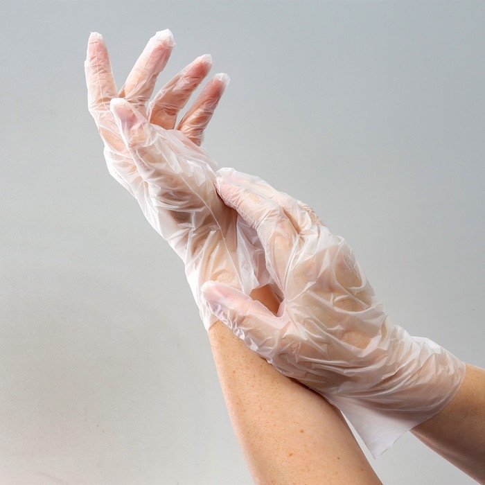 Перчатки одноразовые Elegreen TPE прозрачные, 100 пар, размер М Перчатки одноразовые Elegreen TPE прозрачные, 100 пар, размер М