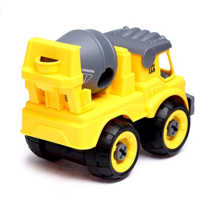 Конструктор винтовой «Бетономешалка», с отвёрткой, 24 детали Конструктор винтовой «Бетономешалка», с отвёрткой, 24 детали