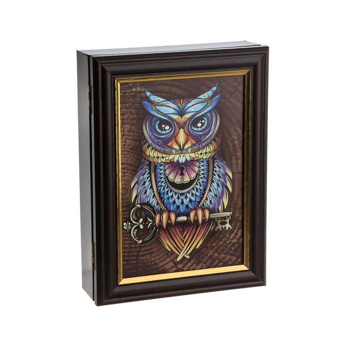 Ключница Ключница "Сова" венге 15х21 см