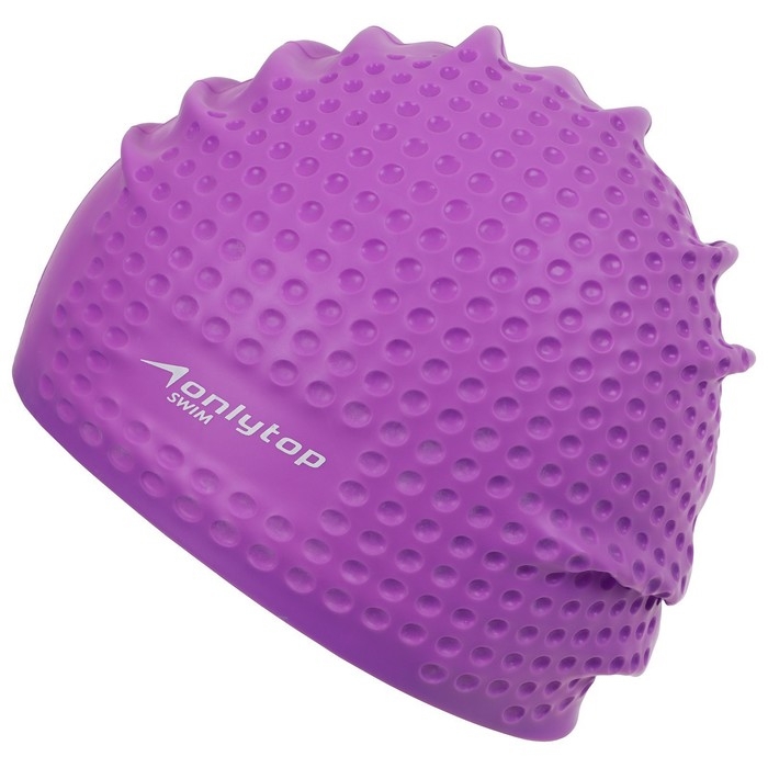 Шапочка для плавания взрослая ONLYTOP Swim, для длинных волос, силиконовая, обхват 54-60 см, цвета МИКС Шапочка для плавания взрослая ONLYTOP Swim, для длинных волос, силиконовая, обхват 54-60 см, цвета МИКС