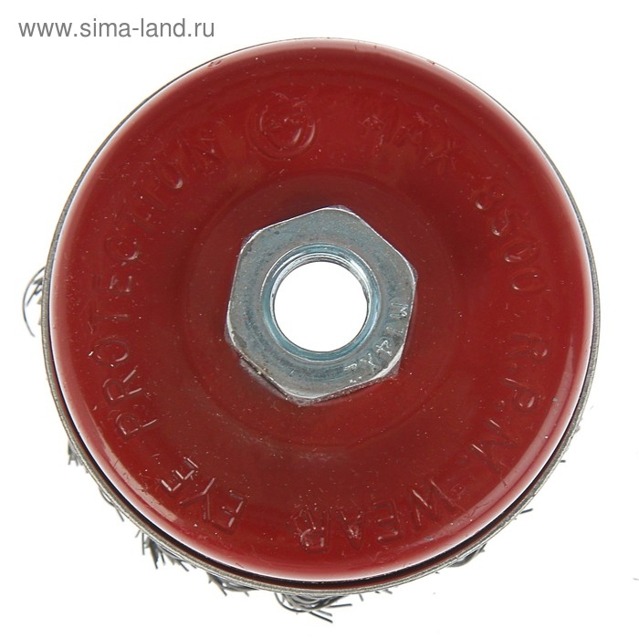 Щетка металлическая для УШМ ЛОМ, крученая проволока, Heavy Duty "чашка", М14, 75 мм