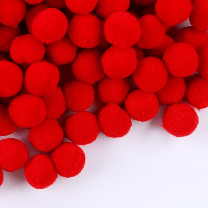 Набор деталей для декора &laquo;Бомбошки&raquo;, набор 1000 шт., размер 1 шт. &mdash; 2 см, цвет красный