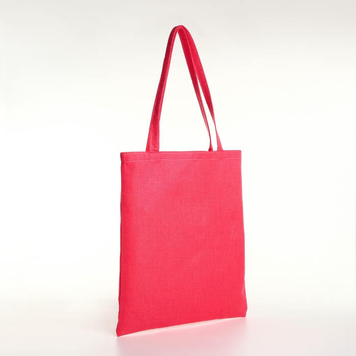 Шопер без застёжки, из текстиля, цвет розовый Шопер без застёжки, из текстиля, цвет розовый