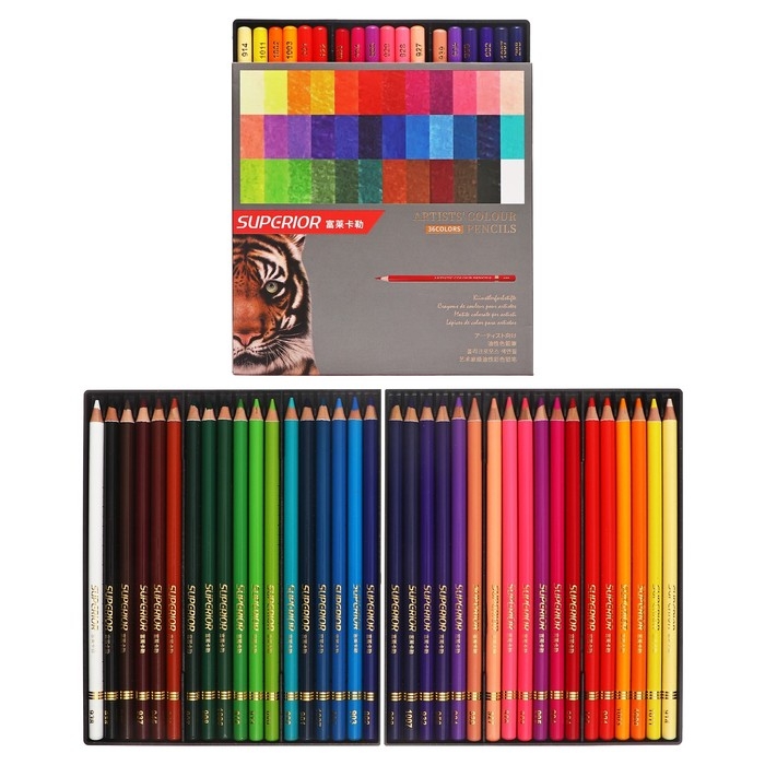 Карандаши масляные 36 цветов, в картонной коробке OCP-36 Карандаши масляные 36 цветов, в картонной коробке OCP-36