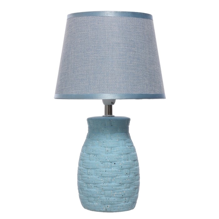 Лампа настольная 16249/1BL Е14 40Вт синий/плетёнка 20х20х33,5 см RISALUX Лампа настольная 16249/1BL Е14 40Вт синий/плетёнка 20х20х33,5 см RISALUX