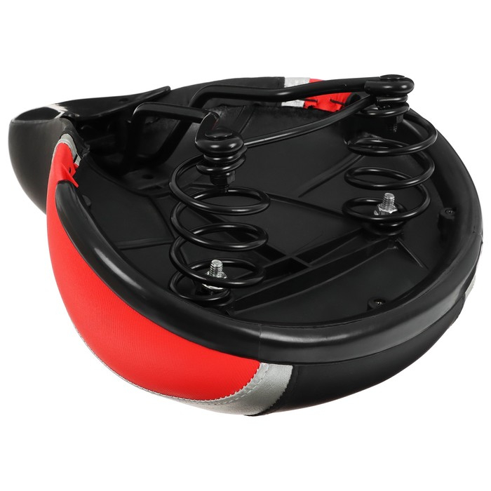 Седло Dream Bike, комфорт, цвет чёрный/красный Седло Dream Bike, комфорт, цвет чёрный/красный