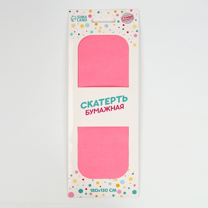 Скатерть бумажная 180*130 24гр розовый неон Скатерть бумажная 180*130 24гр розовый неон