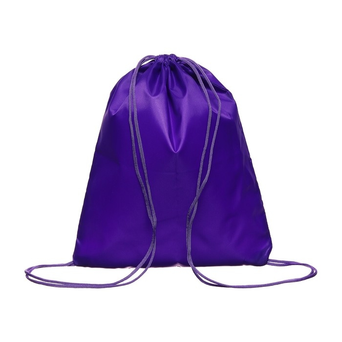 Мешок для обуви 420 х 340 мм, Calligrata  Мешок для обуви 420 х 340 мм, Calligrata "Стандарт", (мягкий полиэстер, плотность 210 D), фиолетовый