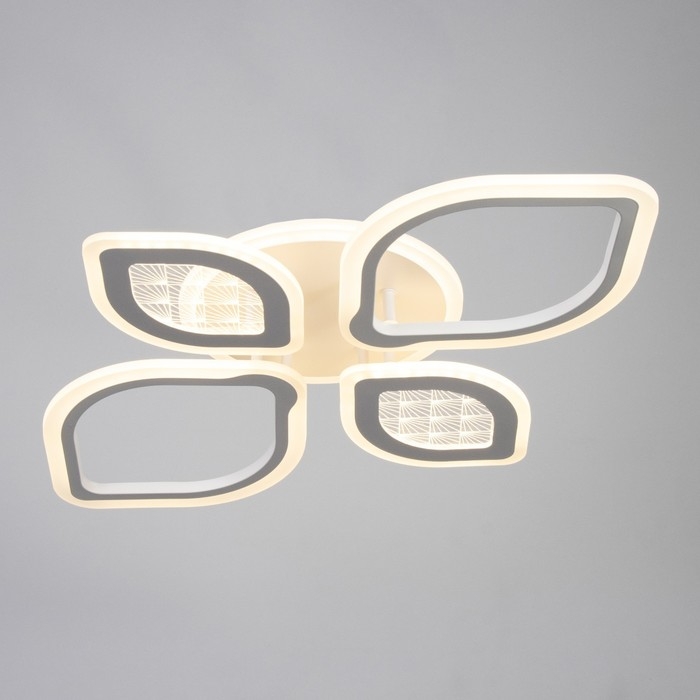 Люстра с ПДУ Люстра с ПДУ "Герда" LED 120Вт 3000-6000Вт RGB белый 67х56х9,5см BayerLux