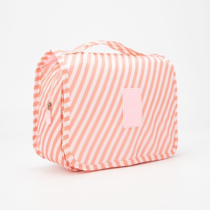 Косметичка-несессер на липучках, с ручкой, с крючком, с ручкой, цвет розовый Косметичка-несессер на липучках, с ручкой, с крючком, с ручкой, цвет розовый